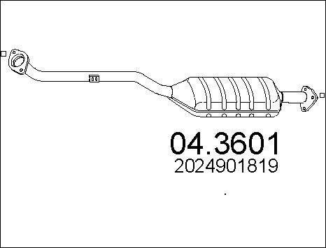 MTS 04.3601 - Каталізатор autocars.com.ua