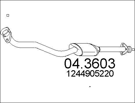 MTS 04.3603 - Каталізатор autocars.com.ua