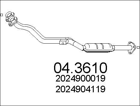 MTS 04.3610 - Катализатор avtokuzovplus.com.ua