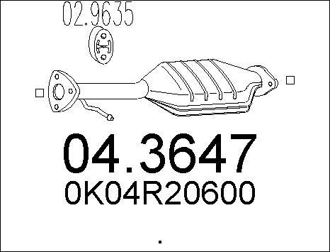 MTS 04.3647 - Каталізатор autocars.com.ua