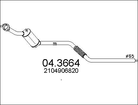 MTS 04.3664 - Катализатор avtokuzovplus.com.ua