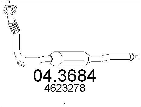 MTS 04.3684 - Катализатор avtokuzovplus.com.ua