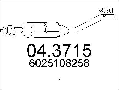 MTS 04.3715 - Каталізатор autocars.com.ua