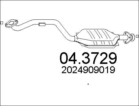 MTS 04.3729 - Каталізатор autocars.com.ua