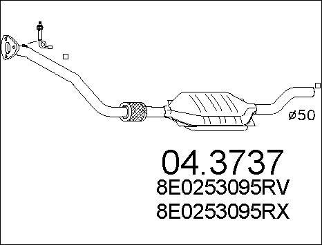 MTS 04.3737 - Катализатор avtokuzovplus.com.ua