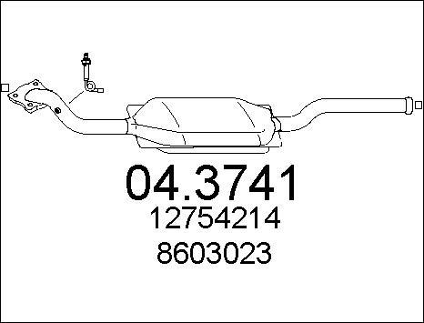 MTS 04.3741 - Каталізатор autocars.com.ua