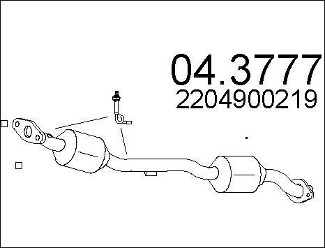 MTS 04.3777 - Каталізатор autocars.com.ua