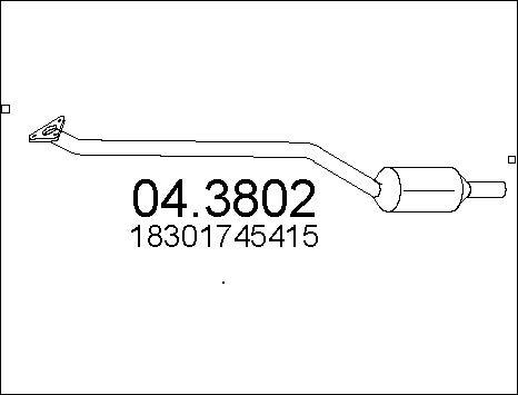 MTS 04.3802 - Каталізатор autocars.com.ua