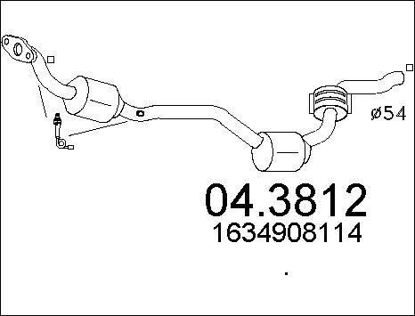 MTS 04.3812 - Каталізатор autocars.com.ua