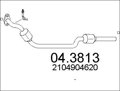 MTS 04.3813 - Каталізатор autocars.com.ua