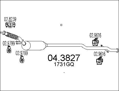 MTS 04.3827 - Каталізатор autocars.com.ua