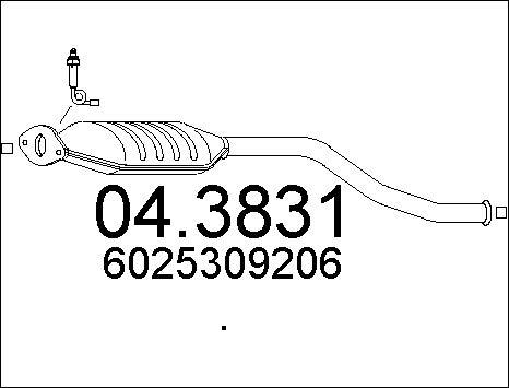 MTS 04.3831 - Каталізатор autocars.com.ua