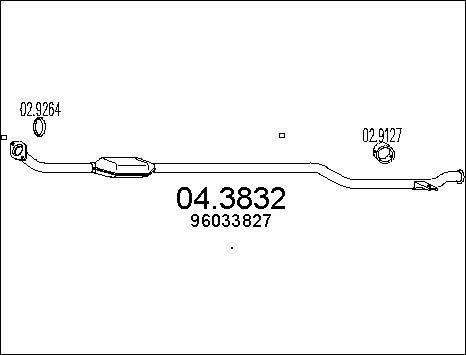 MTS 04.3832 - Каталізатор autocars.com.ua