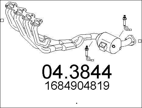 MTS 04.3844 - Каталізатор autocars.com.ua