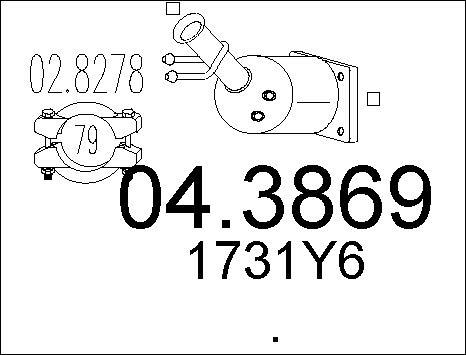 MTS 04.3869 - Катализатор avtokuzovplus.com.ua