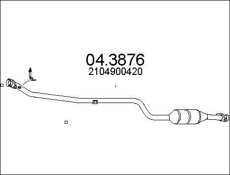 MTS 04.3876 - Катализатор avtokuzovplus.com.ua
