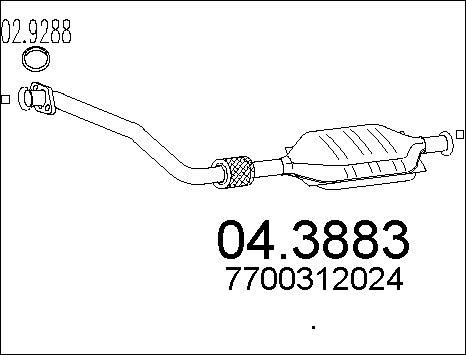 MTS 04.3883 - Каталізатор autocars.com.ua