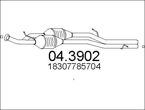 MTS 04.3902 - Каталізатор autocars.com.ua