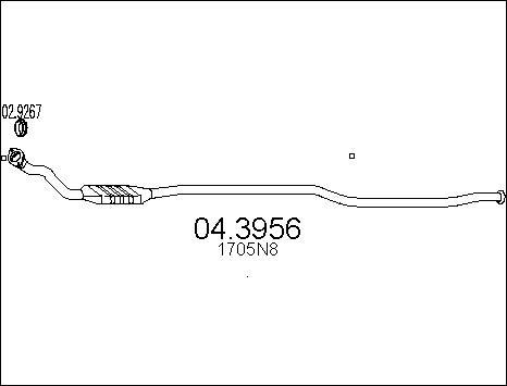 MTS 04.3956 - Каталізатор autocars.com.ua