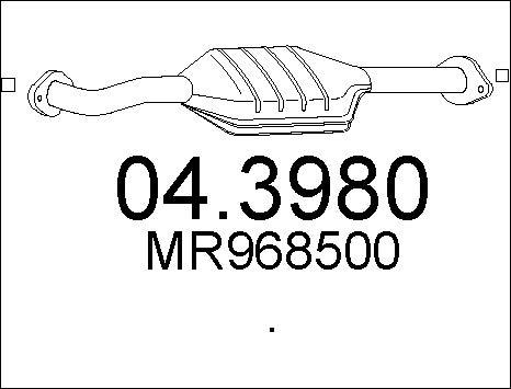 MTS 04.3980 - Каталізатор autocars.com.ua