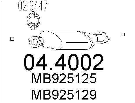 MTS 04.4002 - Каталізатор autocars.com.ua