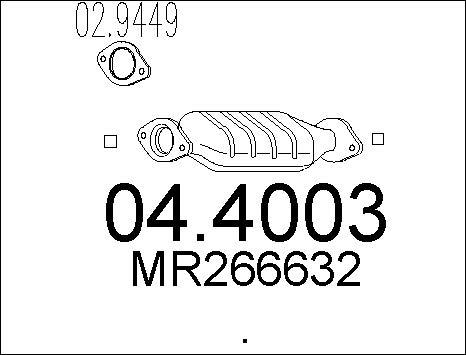 MTS 04.4003 - Каталізатор autocars.com.ua