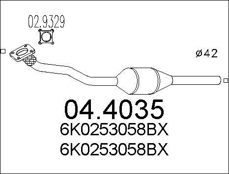 MTS 04.4035 - Каталізатор autocars.com.ua