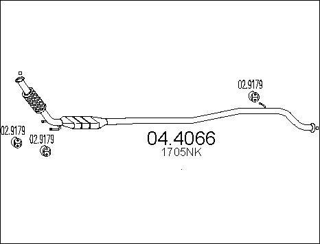 MTS 04.4066 - Каталізатор autocars.com.ua