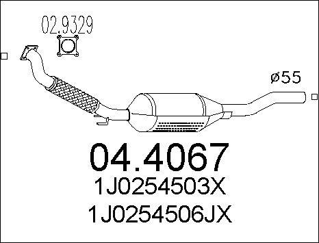 MTS 04.4067 - Катализатор autodnr.net