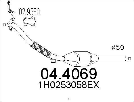 MTS 04.4069 - Каталізатор autocars.com.ua