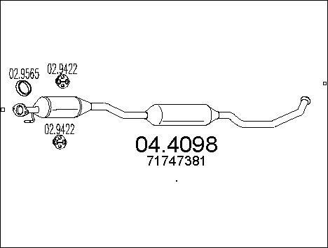 MTS 04.4098 - Каталізатор autocars.com.ua