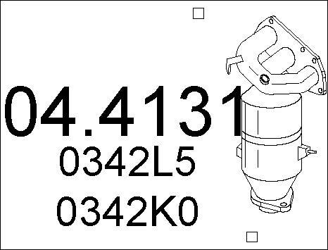 MTS 04.4131 - Каталізатор autocars.com.ua