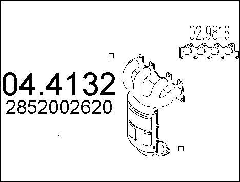 MTS 04.4132 - Каталізатор autocars.com.ua