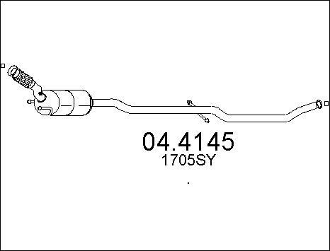 MTS 04.4145 - Каталізатор autocars.com.ua