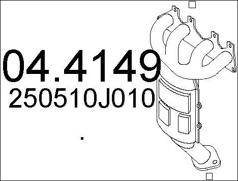 MTS 04.4149 - Каталізатор autocars.com.ua