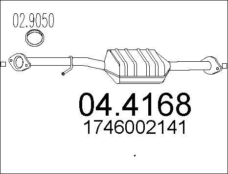 MTS 04.4168 - Каталізатор autocars.com.ua