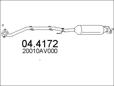 MTS 04.4172 - Каталізатор autocars.com.ua