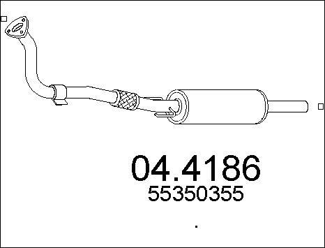 MTS 04.4186 - Каталізатор autocars.com.ua