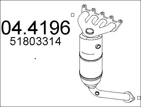 MTS 04.4196 - Каталізатор autocars.com.ua