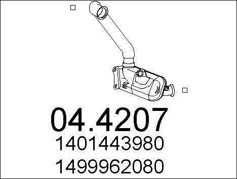 MTS 04.4207 - Каталізатор autocars.com.ua
