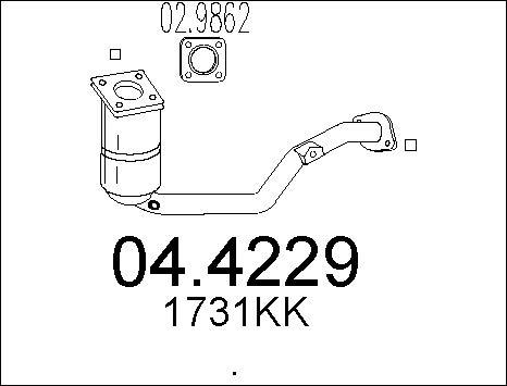 MTS 04.4229 - Катализатор avtokuzovplus.com.ua