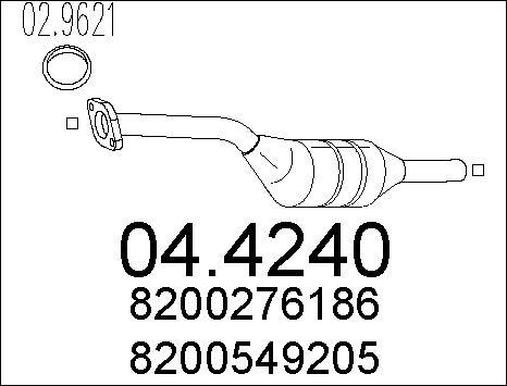 MTS 04.4240 - Каталізатор autocars.com.ua