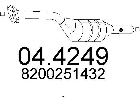 MTS 04.4249 - Каталізатор autocars.com.ua