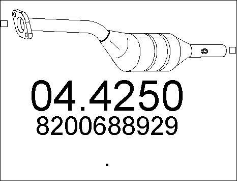 MTS 04.4250 - Каталізатор autocars.com.ua