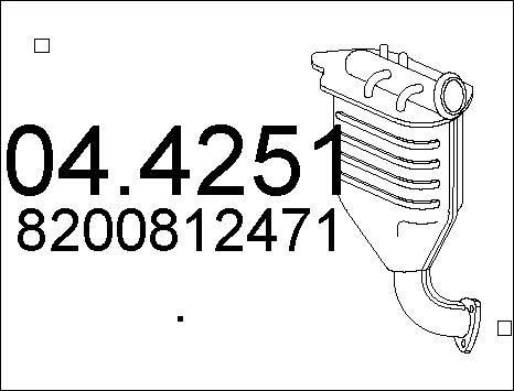 MTS 04.4251 - Каталізатор autocars.com.ua