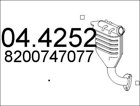 MTS 04.4252 - Каталізатор autocars.com.ua