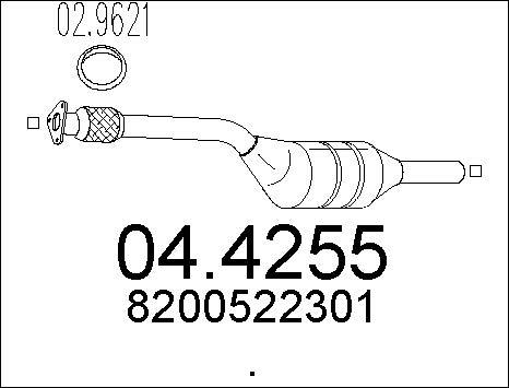MTS 04.4255 - Каталізатор autocars.com.ua
