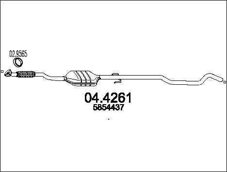 MTS 04.4261 - Каталізатор autocars.com.ua