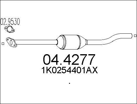 MTS 04.4277 - Каталізатор autocars.com.ua