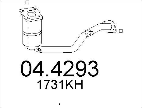 MTS 04.4293 - Катализатор avtokuzovplus.com.ua